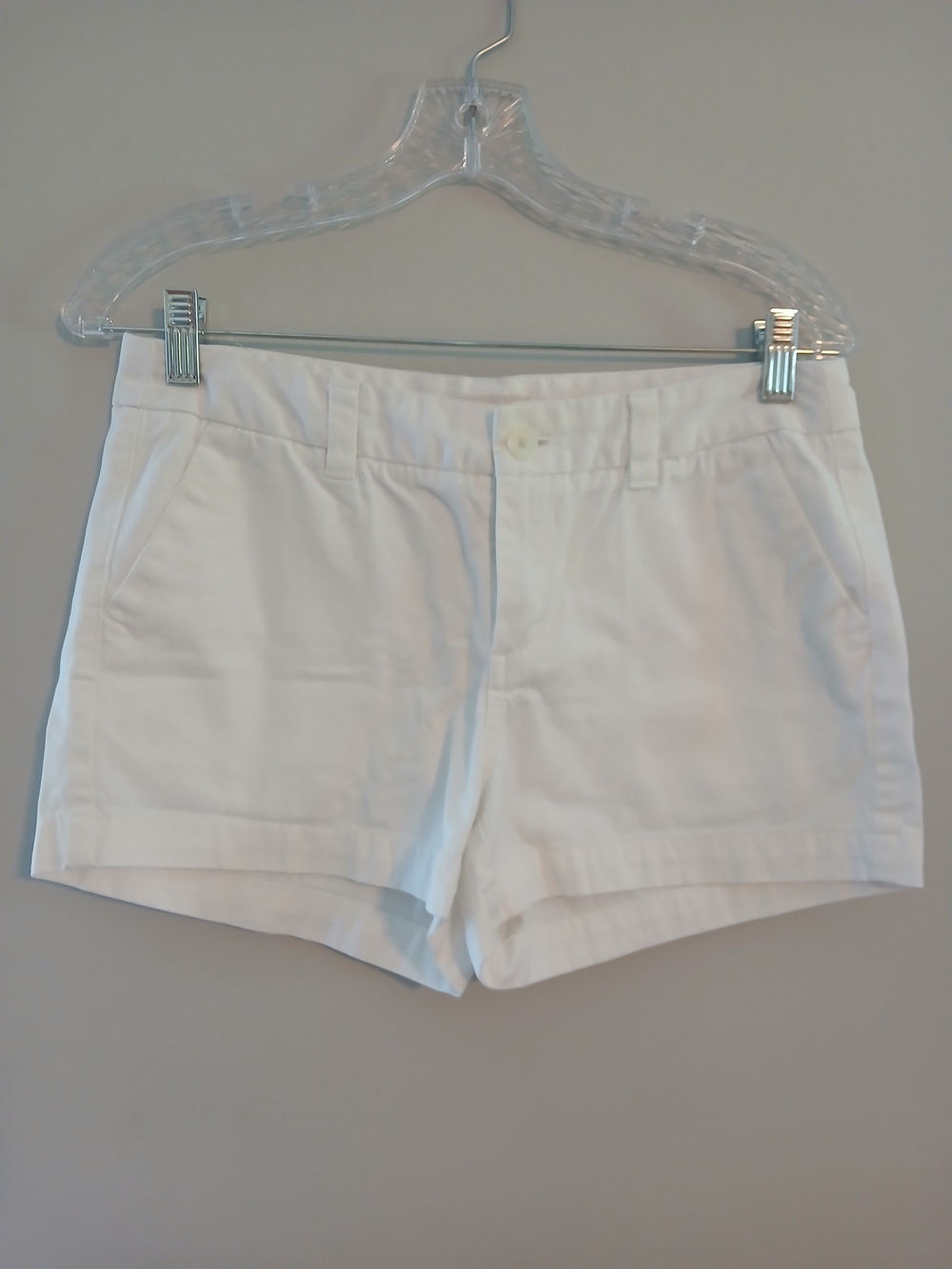 Merona White Cotton Blend Mid-Rise Jean Shorts